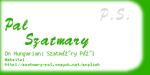 pal szatmary business card